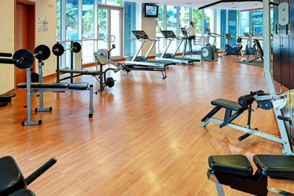 Marina View With Pool, Gym, Tennis Court, 5 Mins To Beach Dubai Exterior foto
