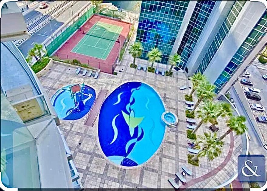 Marina View With Pool, Gym, Tennis Court, 5 Mins To Beach Dubai Exterior foto