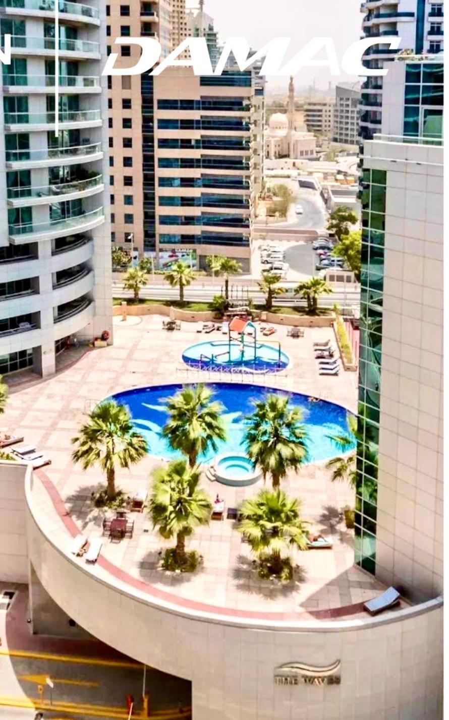 Marina View With Pool, Gym, Tennis Court, 5 Mins To Beach Dubai Exterior foto